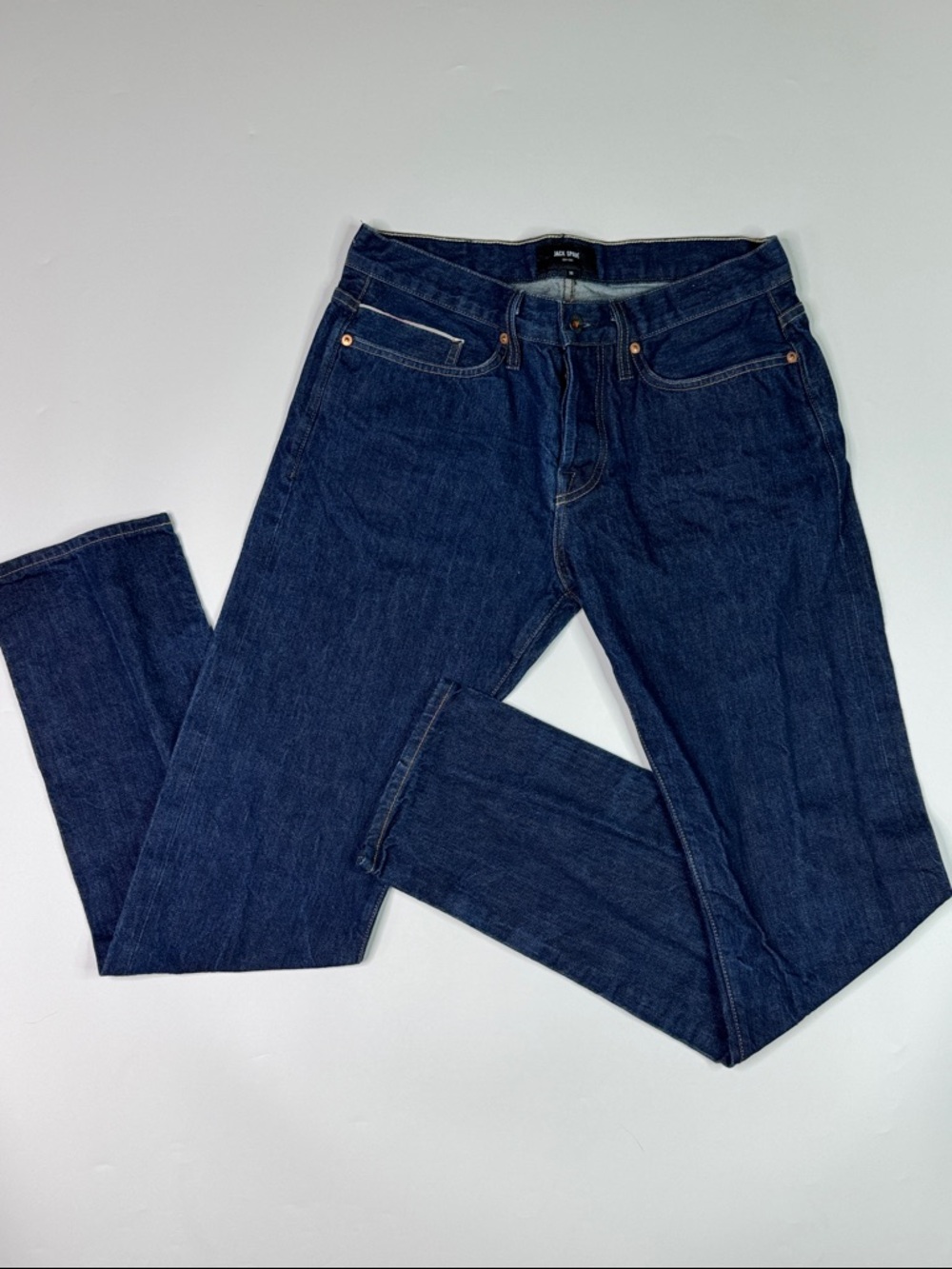 Jack Spade White Oak Cone Denim Slim Fit Button Fly Jeans 32x33